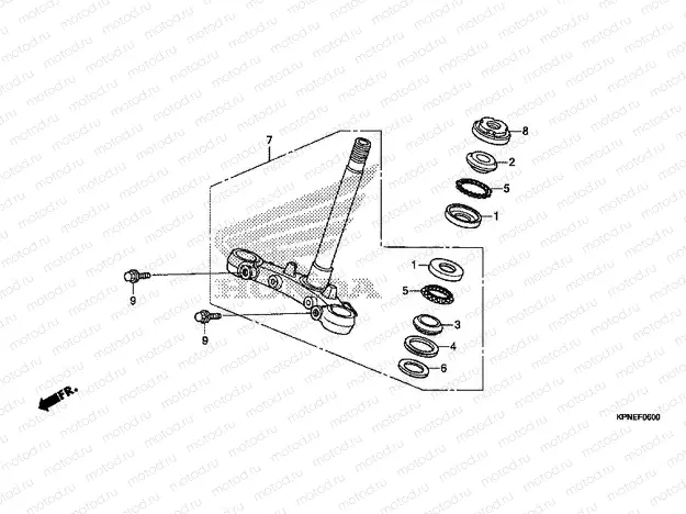 F-6 STEERING STEM