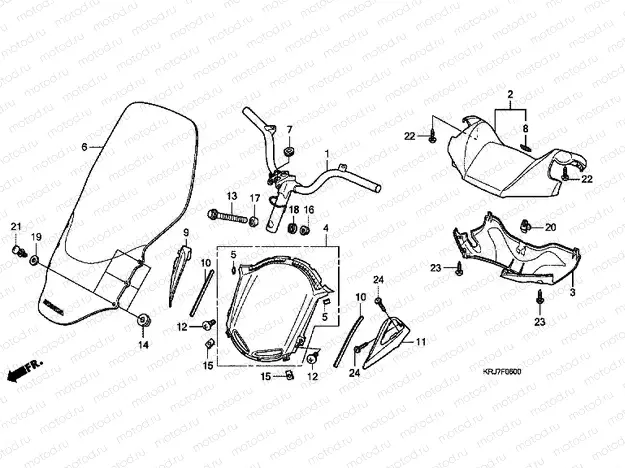F-6 TIE ROD TUBE / HANDLE COVER