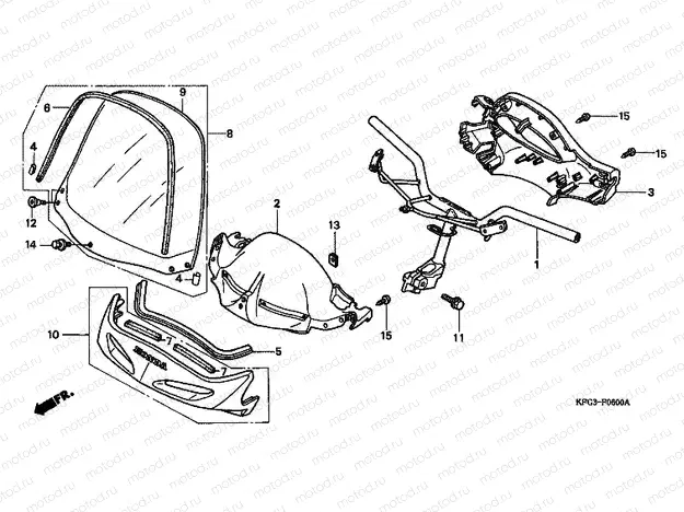 F-6 TIE ROD TUBE / HANDLE COVER