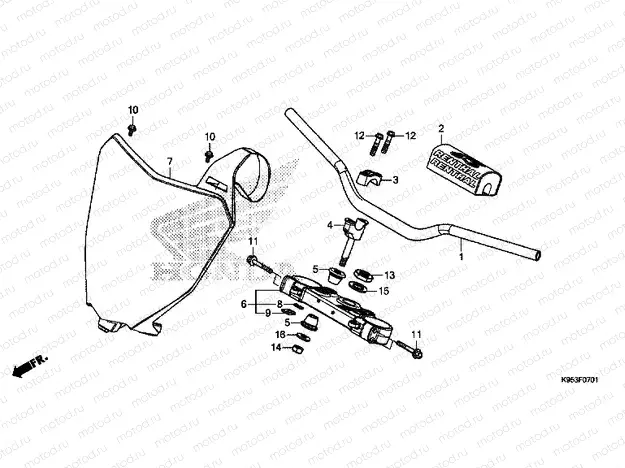 F-7-1 HANDLE PIPE & TOP BRIDGE