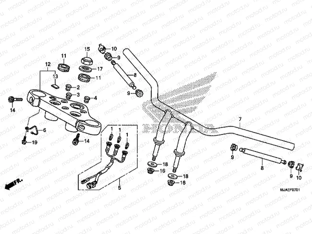 F-7-1 TIE ROD TUBE (VT750C2B)