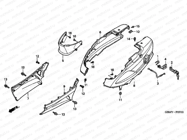 F-7 BODY COVER / PACKAGE HOLDER
