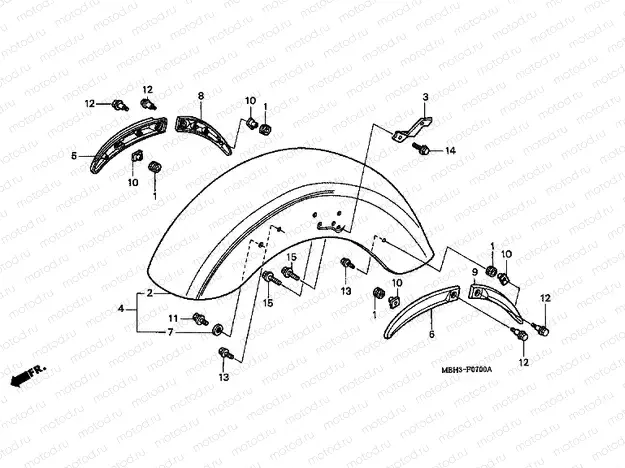 F-7 FRONT FENDER