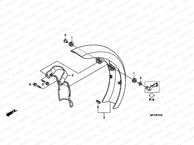F-7 FRONT FENDER
