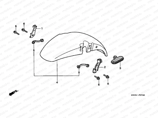 F-7 FRONT FENDER