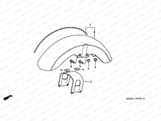 F-7 FRONT FENDER