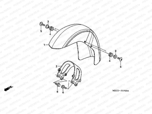 F-7 FRONT FENDER