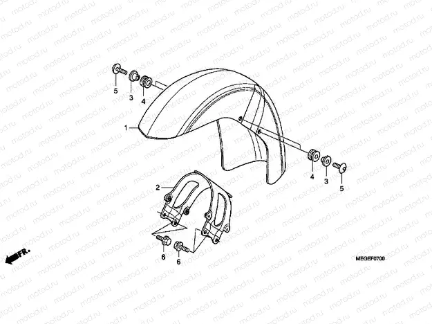 F-7 FRONT FENDER
