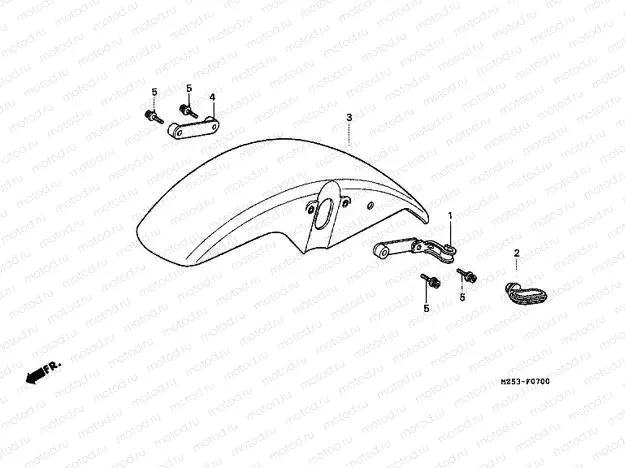 F-7 FRONT FENDER