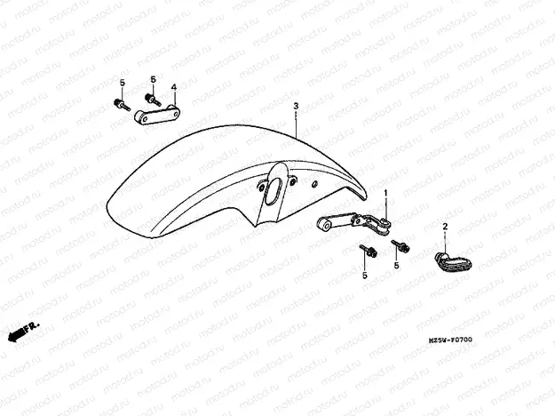 F-7 FRONT FENDER
