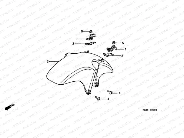 F-7 FRONT FENDER