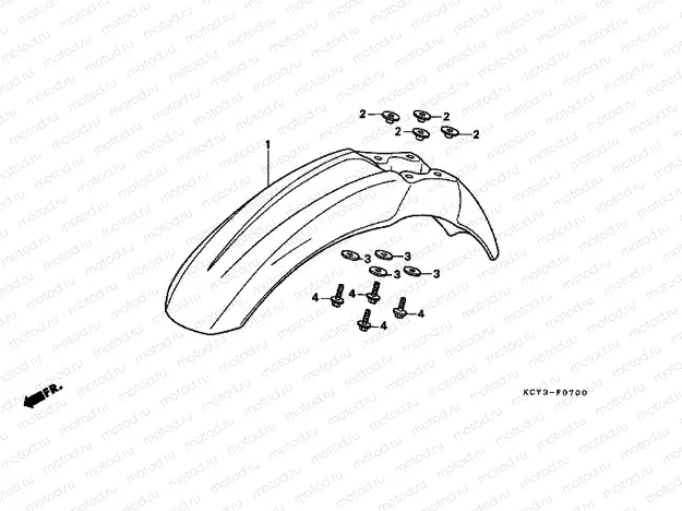F-7 FRONT FENDER