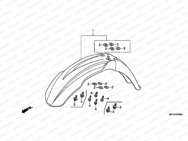 F-7 FRONT FENDER