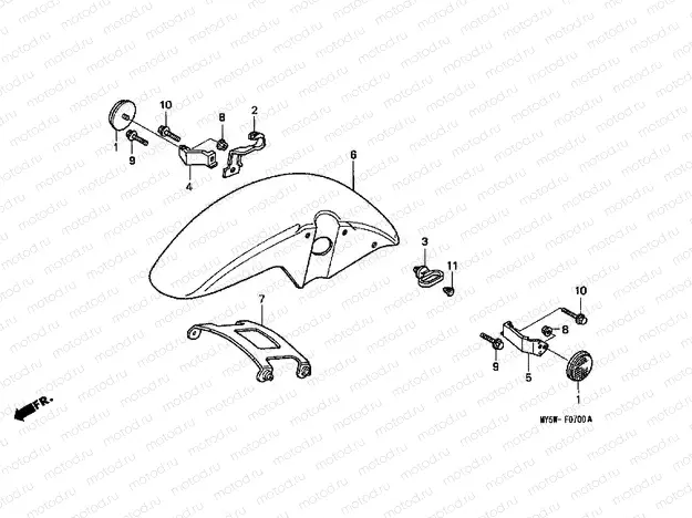 F-7 FRONT FENDER