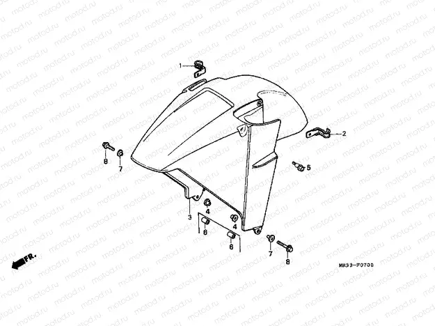 F-7 FRONT FENDER