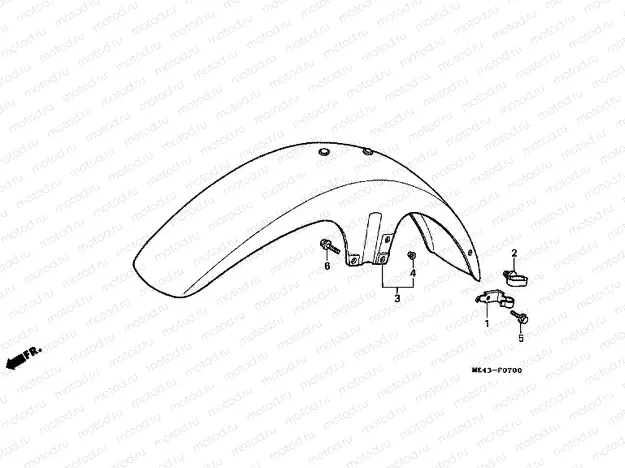 F-7 FRONT FENDER