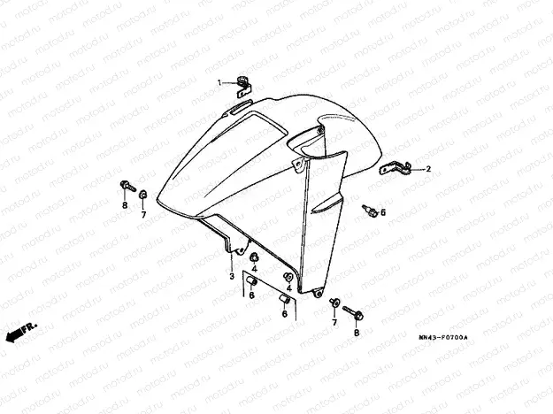 F-7 FRONT FENDER