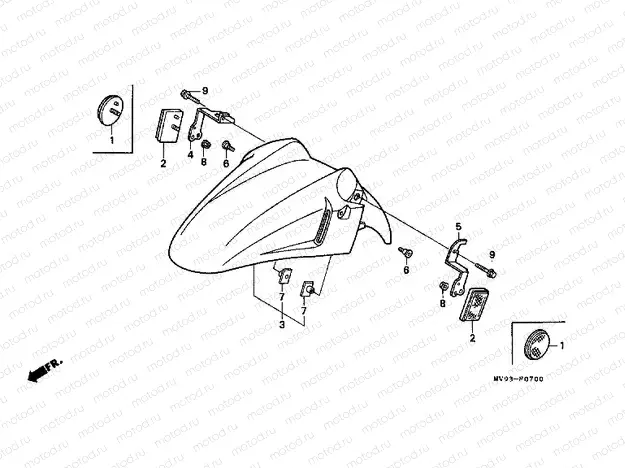 F-7 FRONT FENDER
