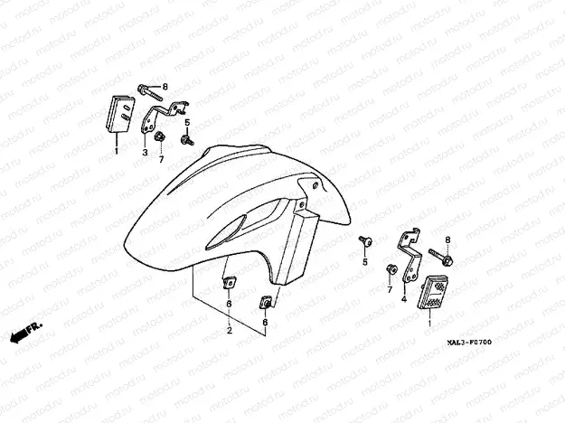 F-7 FRONT FENDER