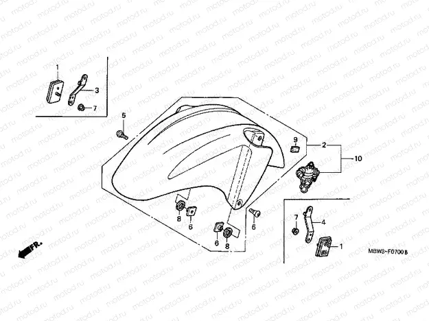 F-7 FRONT FENDER