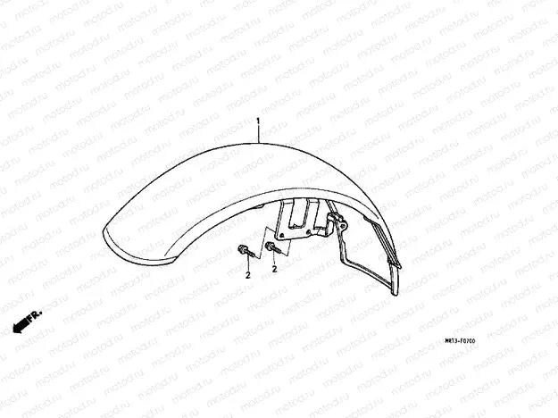 F-7 FRONT FENDER