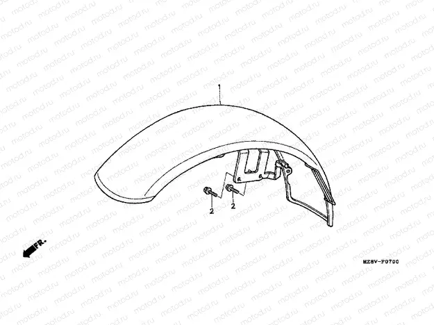 F-7 FRONT FENDER