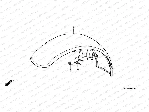 F-7 FRONT FENDER