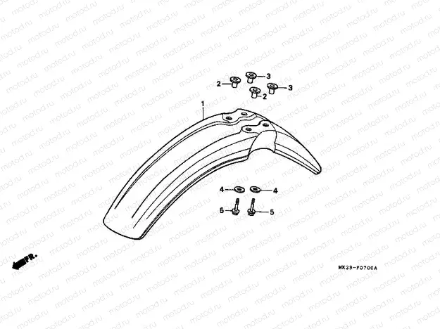 F-7 FRONT FENDER