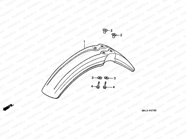 F-7 FRONT FENDER