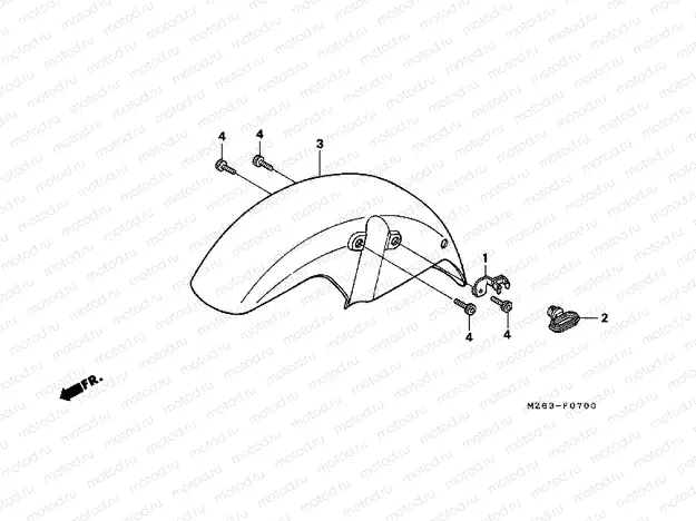 F-7 FRONT FENDER
