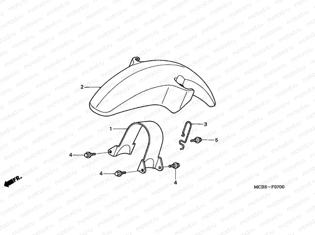 F-7 FRONT FENDER