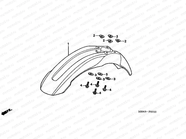 F-7 FRONT FENDER
