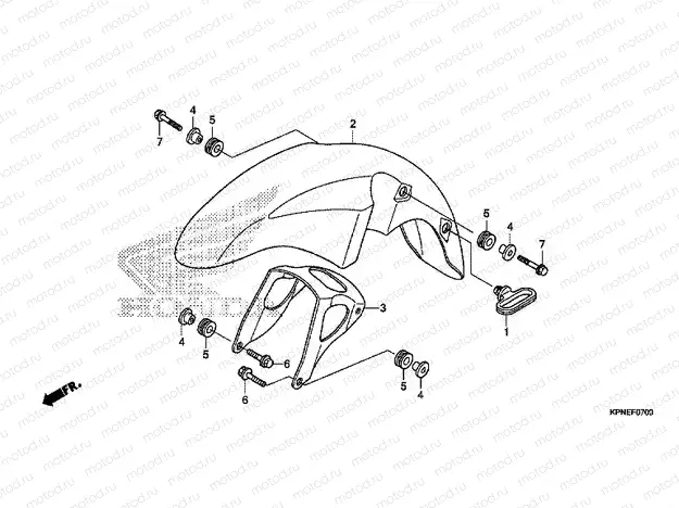F-7 FRONT FENDER