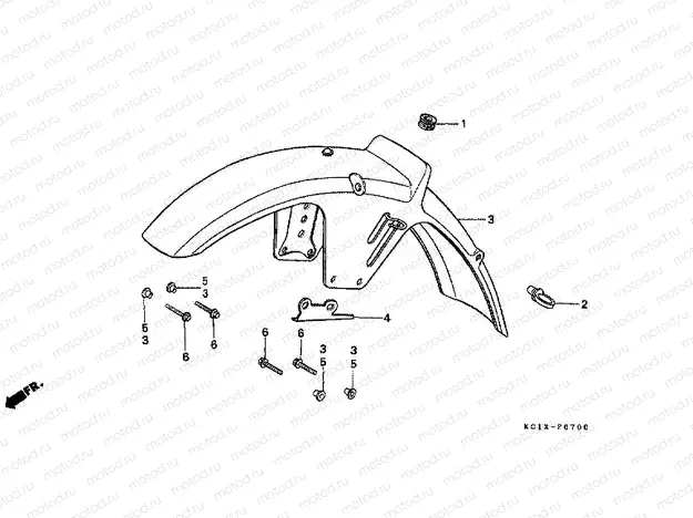 F-7 FRONT FENDER