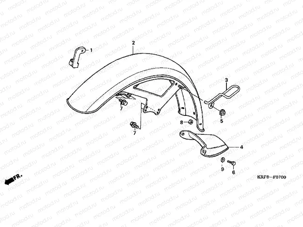F-7 FRONT FENDER