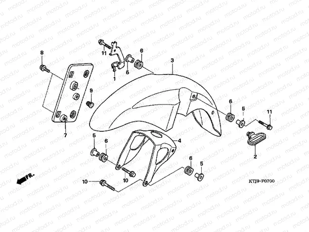 F-7 FRONT FENDER