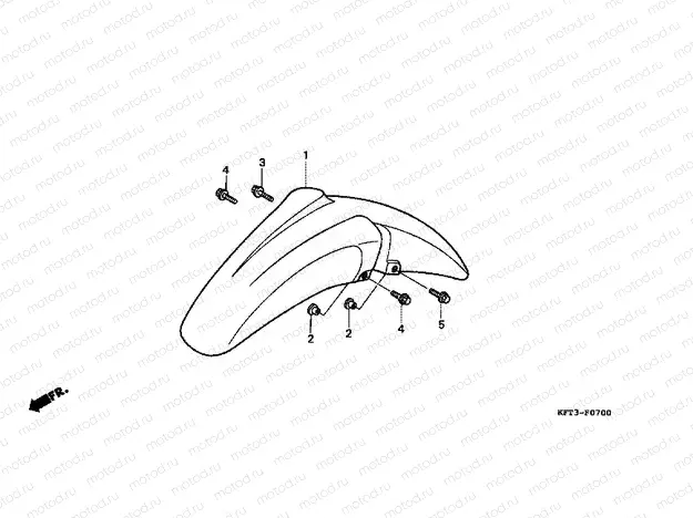 F-7 FRONT FENDER