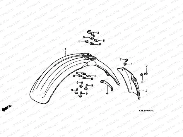 F-7 FRONT FENDER