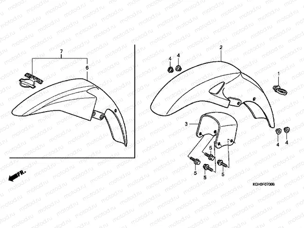F-7 FRONT FENDER