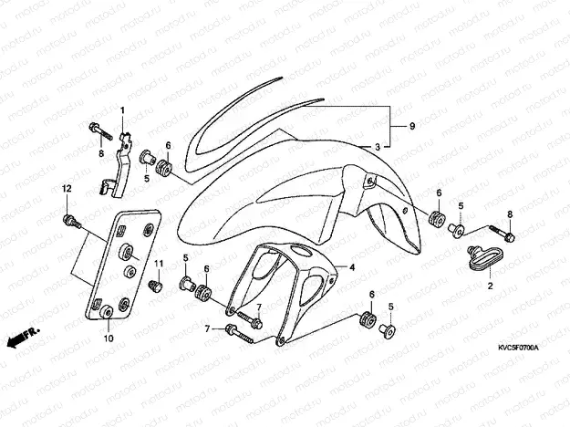 F-7 FRONT FENDER