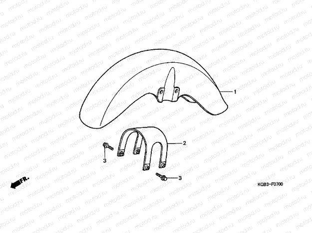 F-7 FRONT FENDER