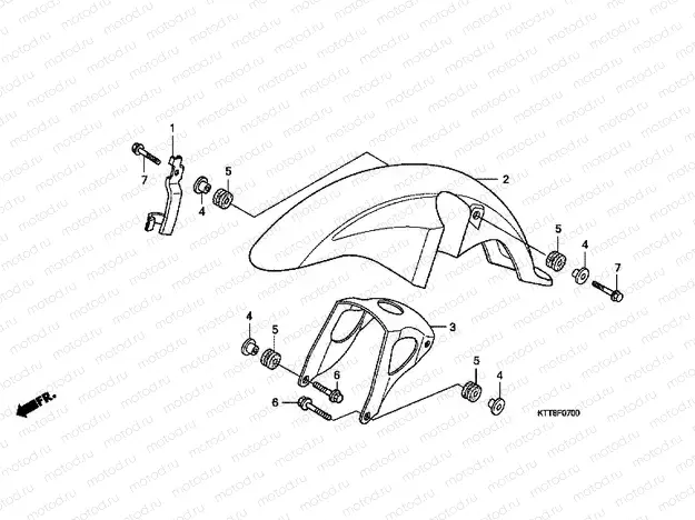 F-7 FRONT FENDER