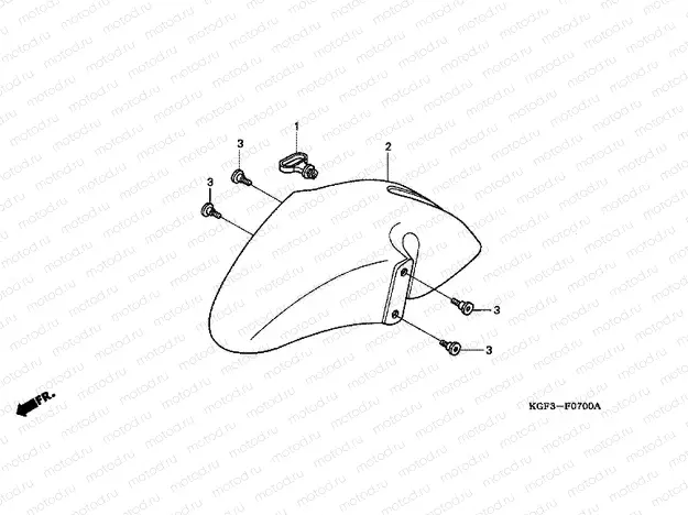 F-7 FRONT FENDER