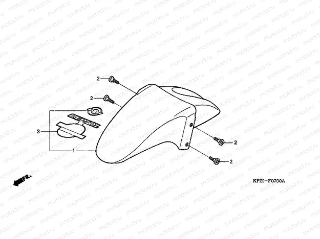 F-7 FRONT FENDER