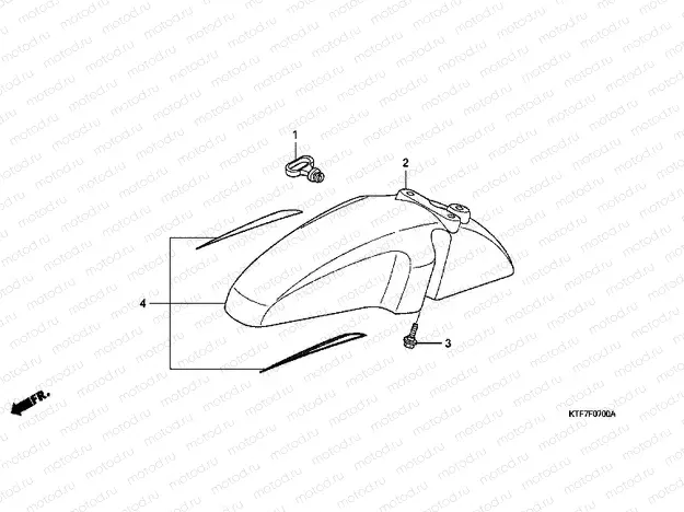 F-7 FRONT FENDER