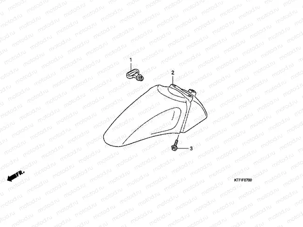 F-7 FRONT FENDER