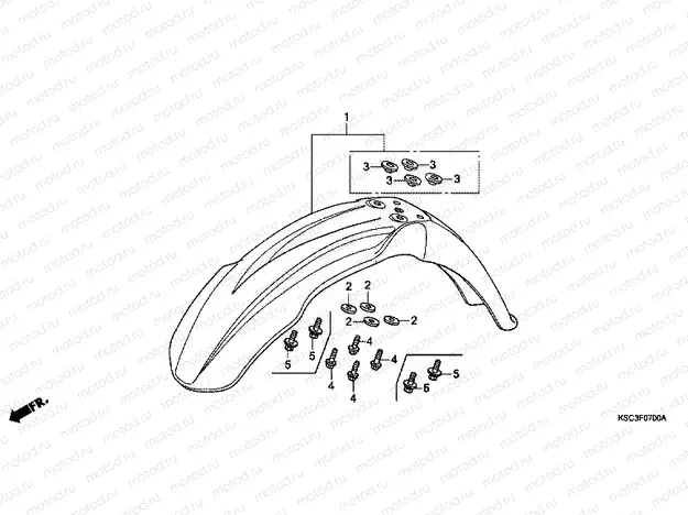 F-7 FRONT FENDER