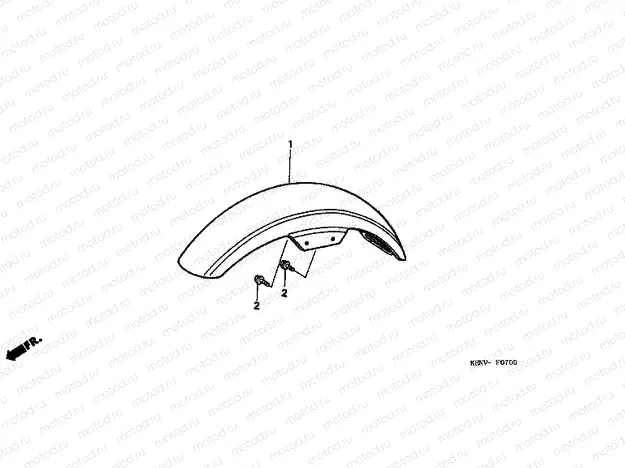 F-7 FRONT FENDER