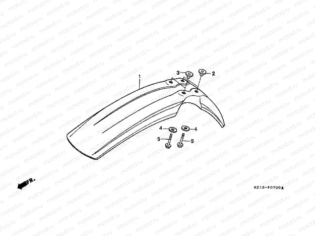 F-7 FRONT FENDER