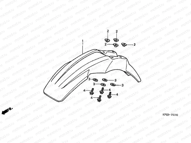 F-7 FRONT FENDER